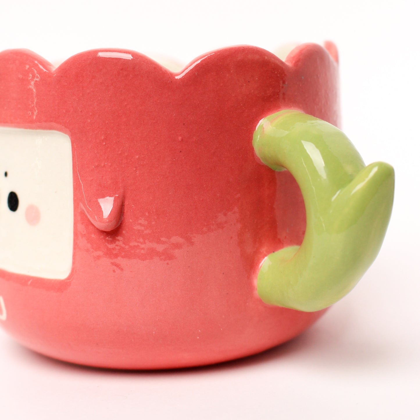 RED TULIP MUG #1 (seconds sale - not foodsafe)