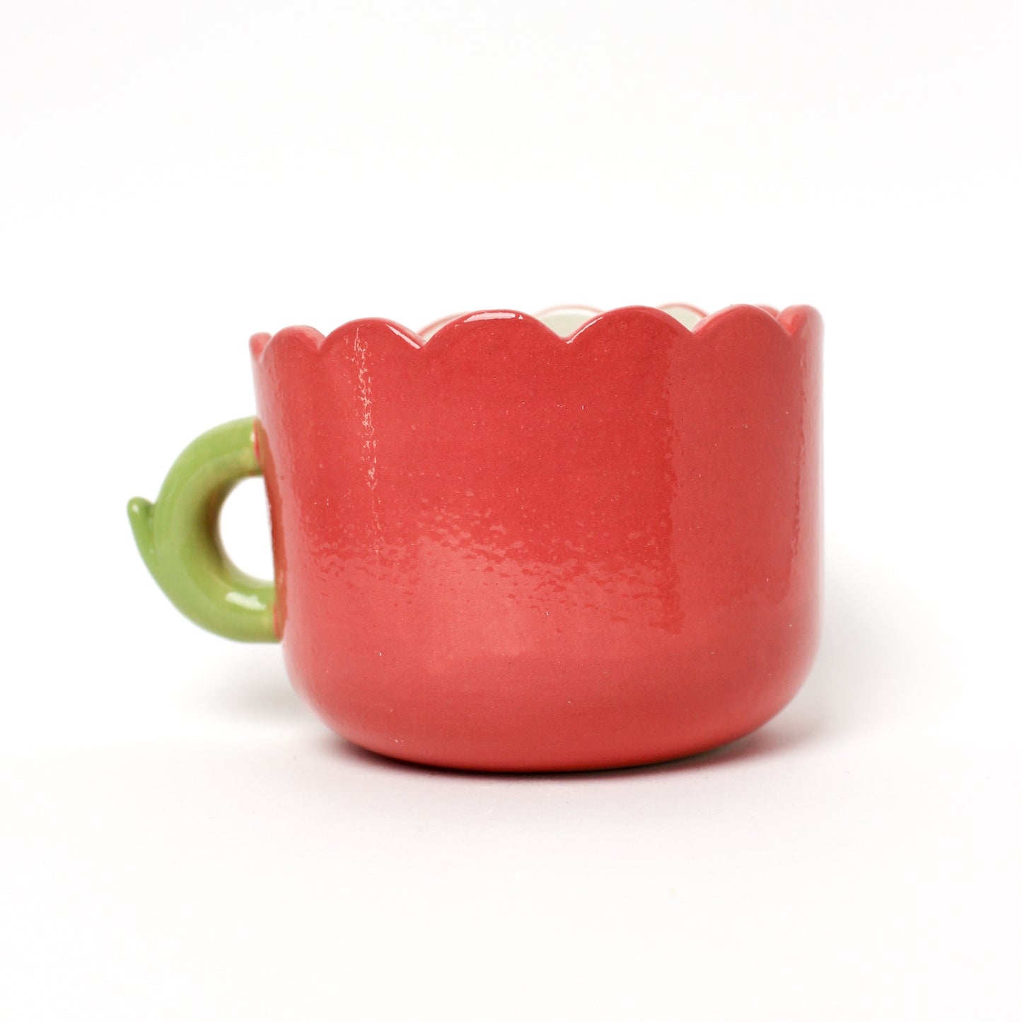 RED TULIP MUG #2 (seconds sale - not foodsafe)