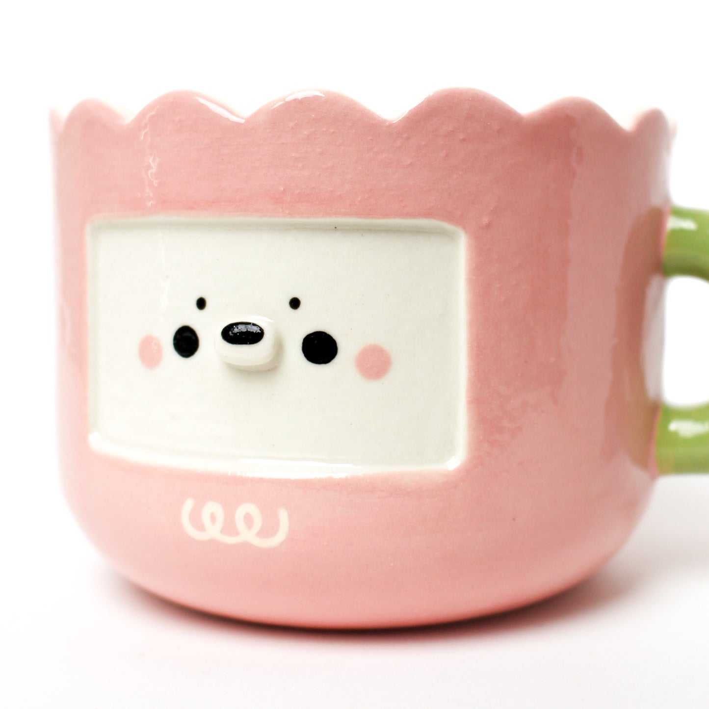 PINK TULIP MUG #2 (seconds sale - not foodsafe)