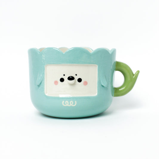 MINT TULIP MUG #2 (seconds sale - not foodsafe)