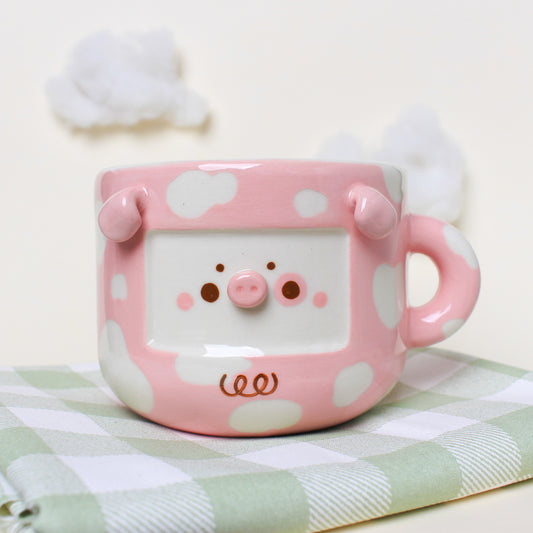 PEACH PIG MUG #11