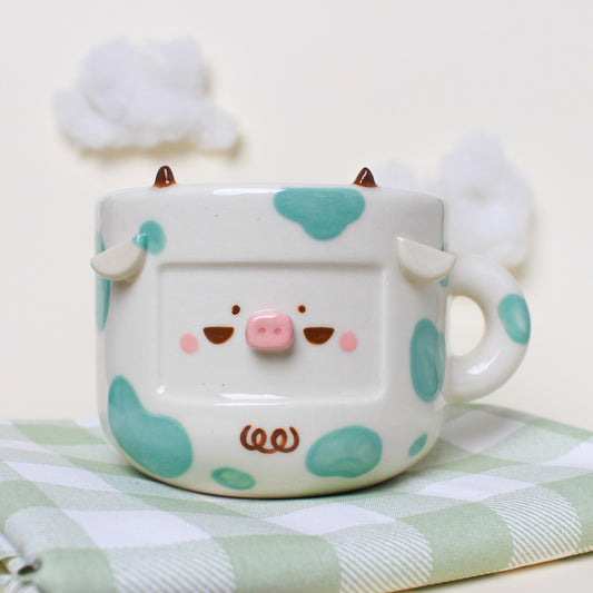 PEPPERMINT COW MUG #22