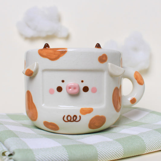 PUMPKIN COW MUG #23