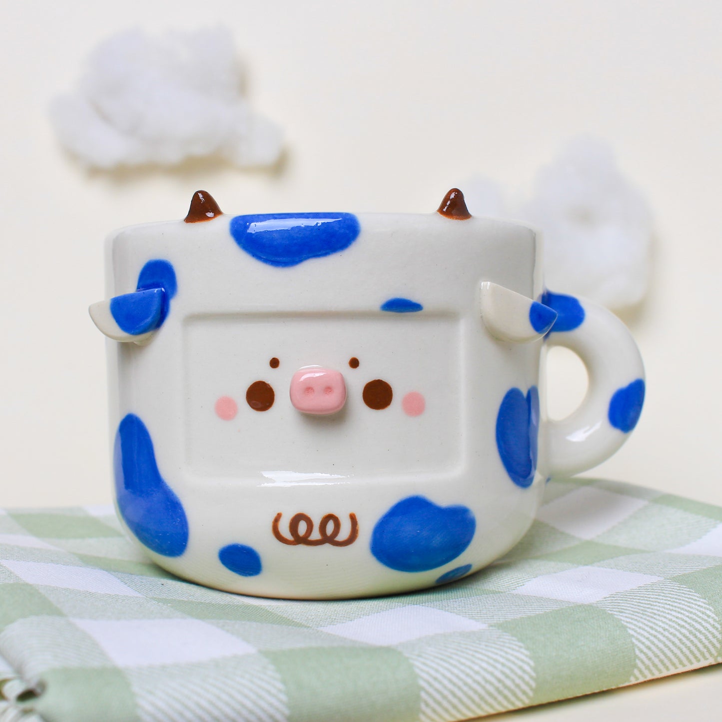 EGGPLANT COW MUG #24