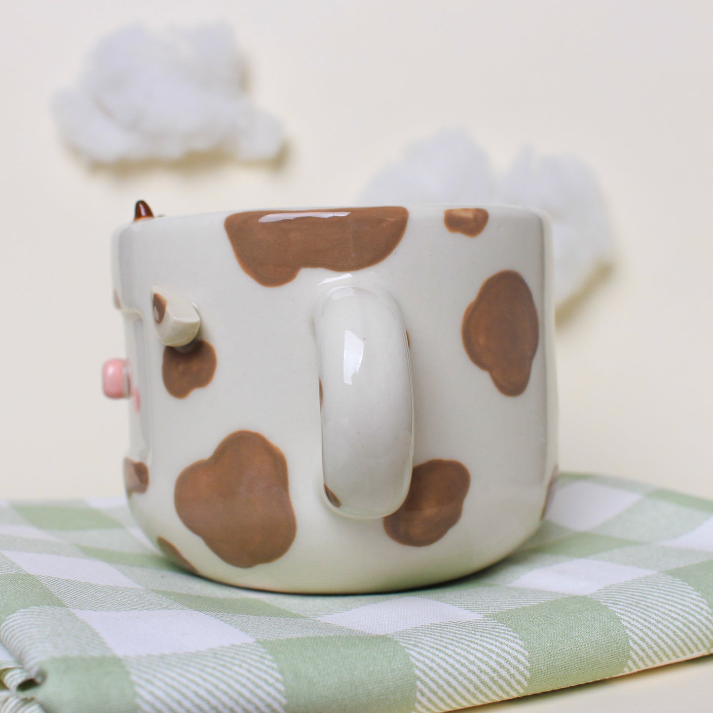 WALNUT COW MUG #26