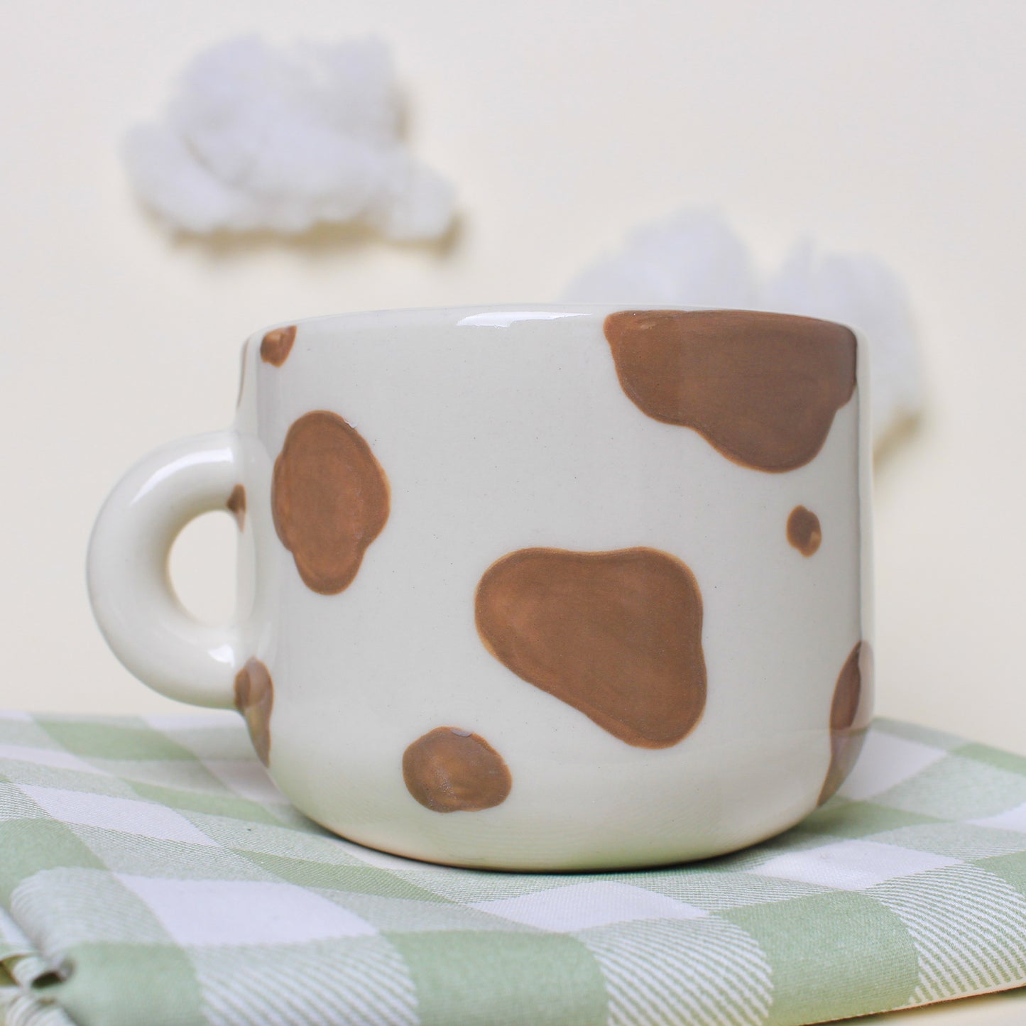 WALNUT COW MUG #26