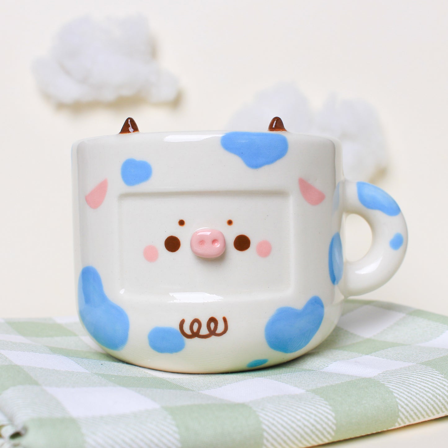 BLUEBERRY COW MUG #27