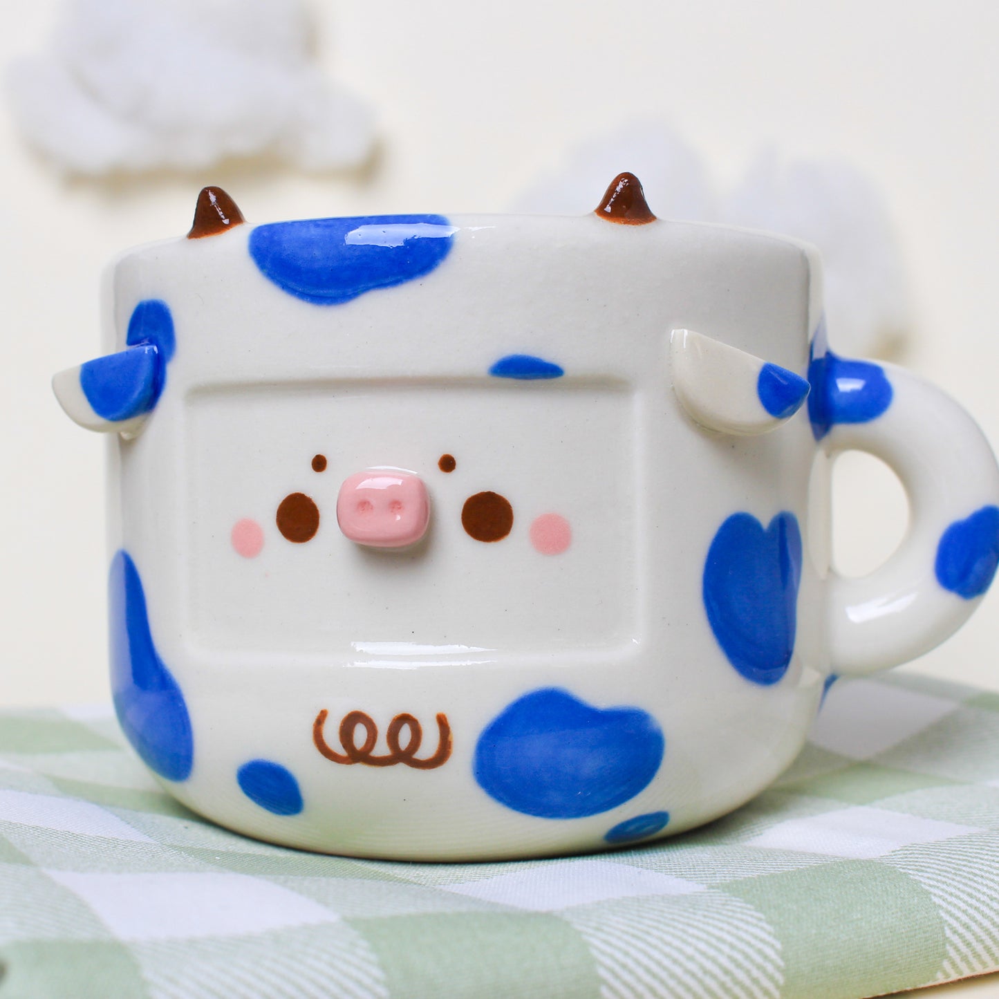 EGGPLANT COW MUG #24