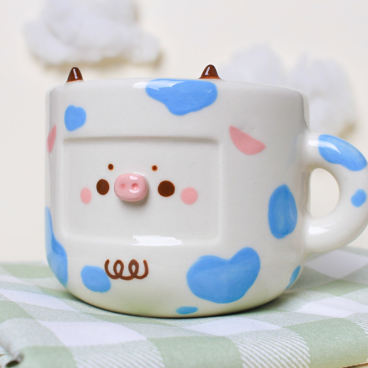 BLUEBERRY COW MUG #27