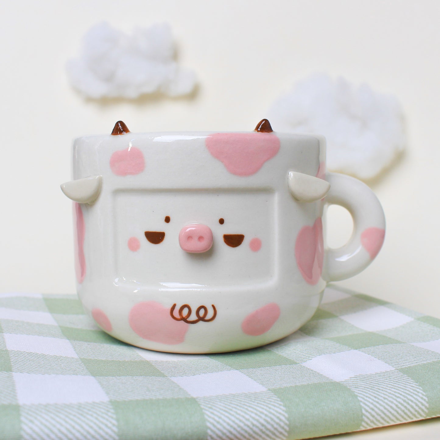 LYCHEE COW MUG #29 (not food-safe)