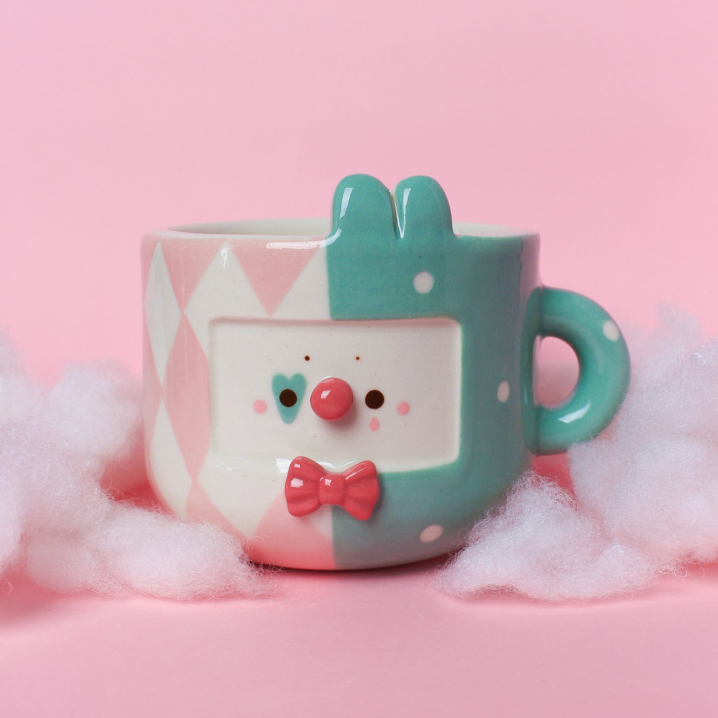 BUNNY CLOWN MUG #13