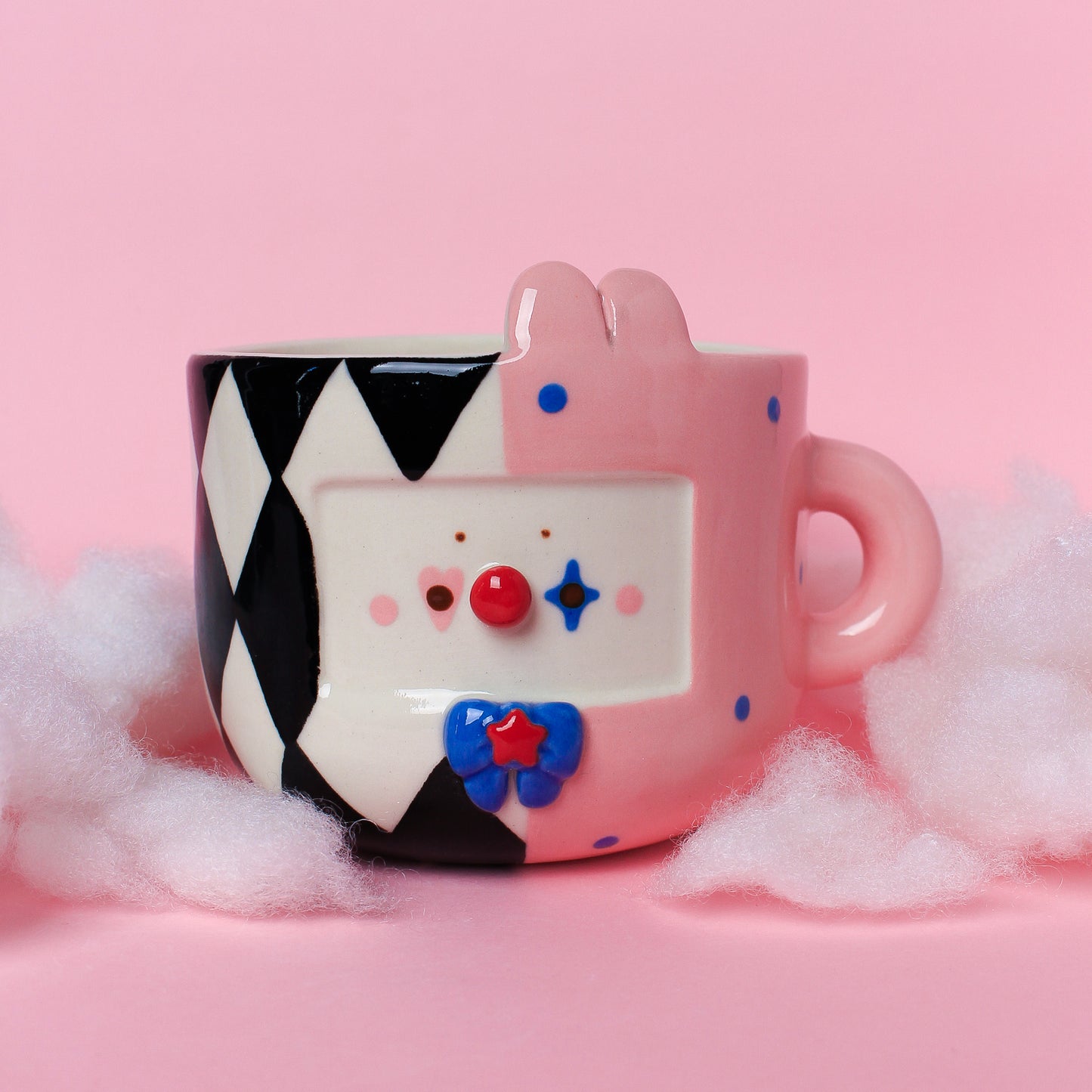 BUNNY CLOWN MUG #16