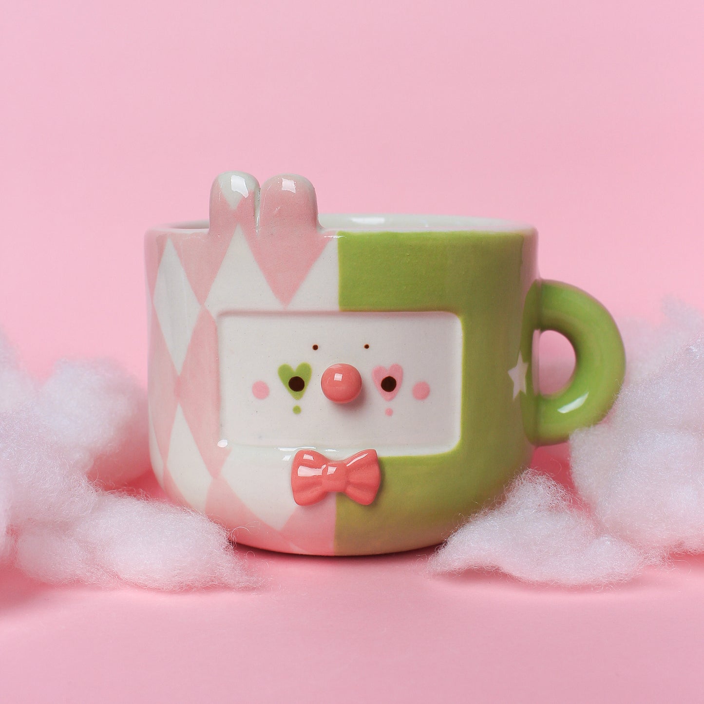 BUNNY CLOWN MUG #17