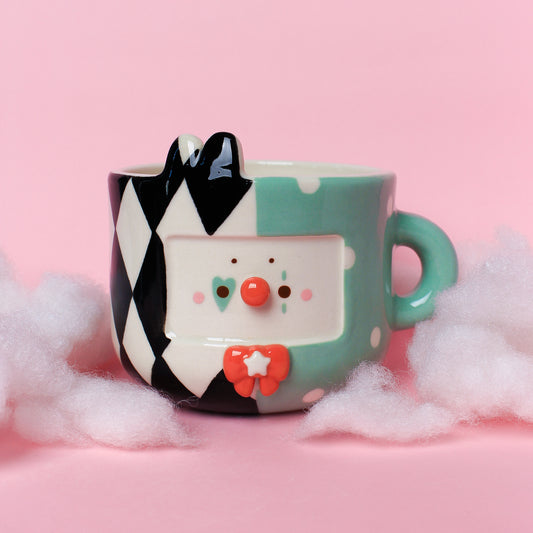 BUNNY CLOWN MUG #19