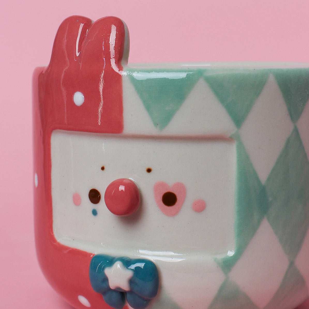 BUNNY CLOWN PLANTER #3