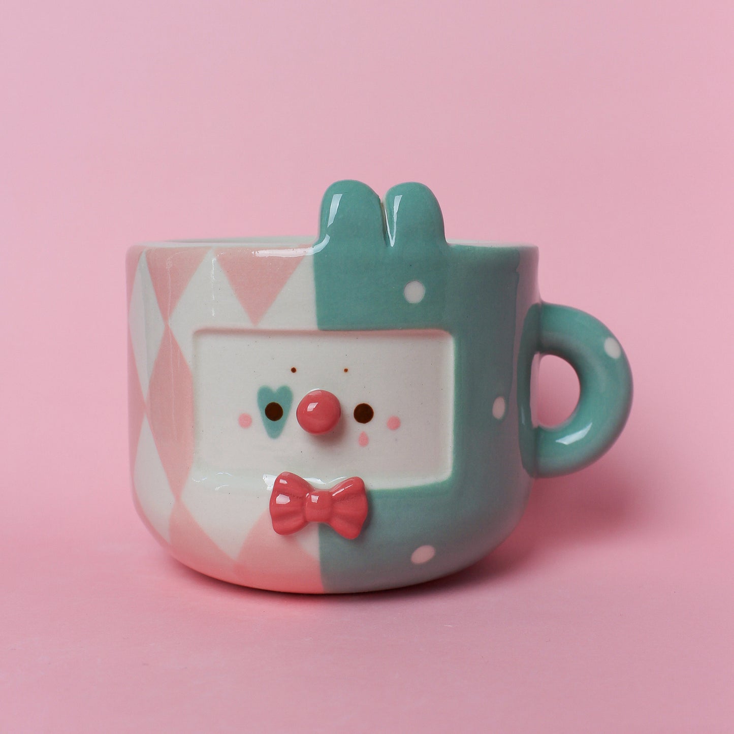 BUNNY CLOWN MUG #13