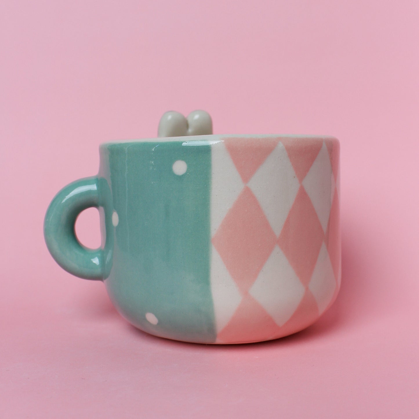 BUNNY CLOWN MUG #13