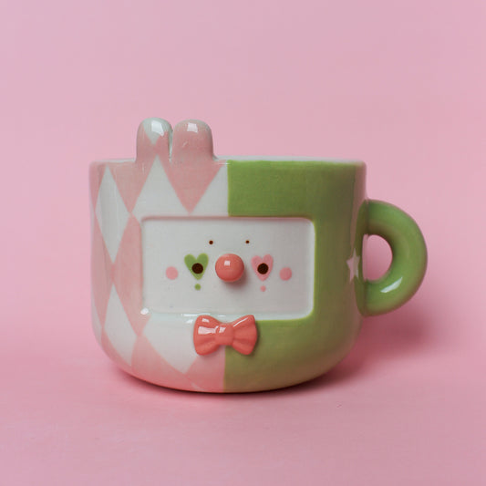 BUNNY CLOWN MUG #17