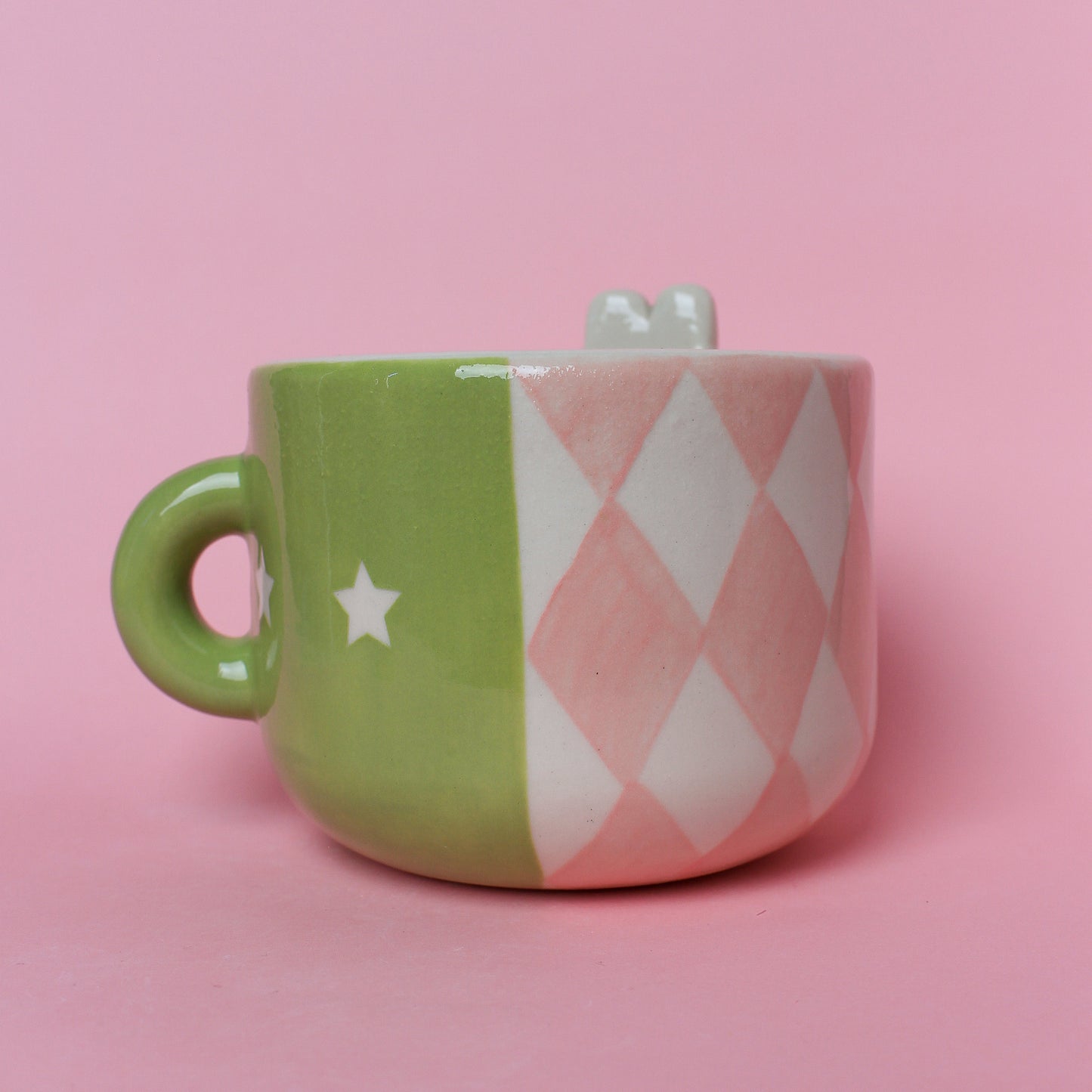 BUNNY CLOWN MUG #17