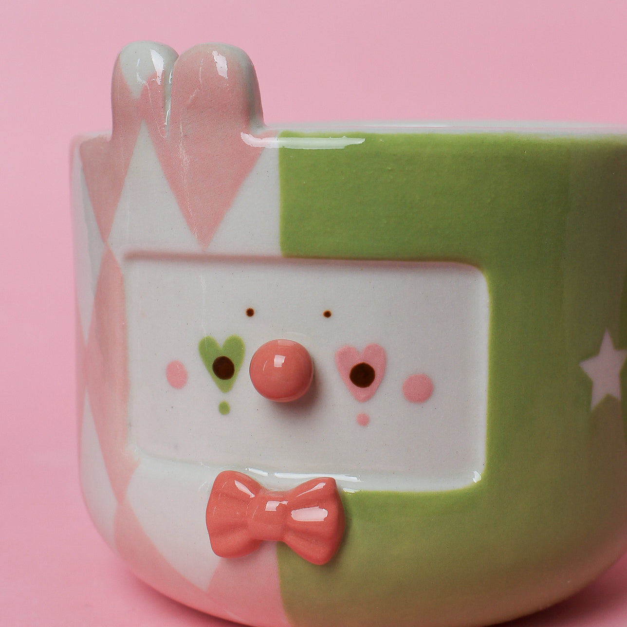 BUNNY CLOWN MUG #17