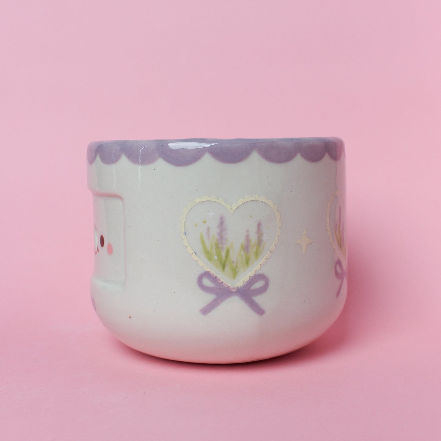 LILAC FLOWER PLANTER/YARN BOWL #26