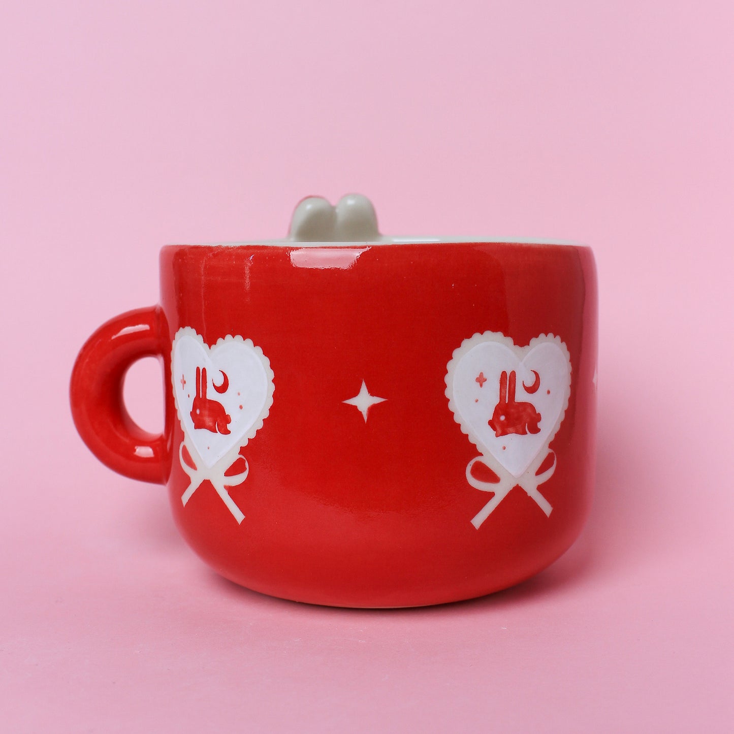 RED HEART BUNNY MUG #29