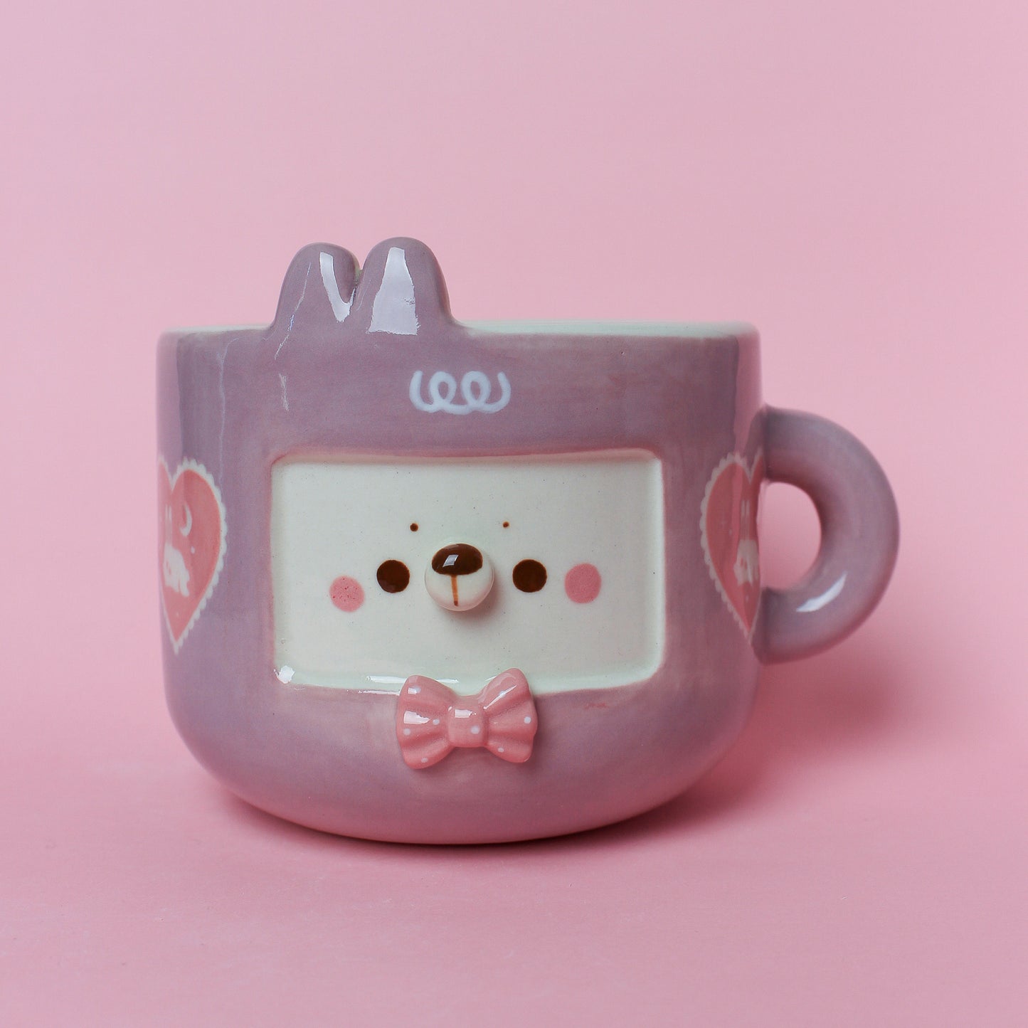 LILAC HEART BUNNY MUG #30