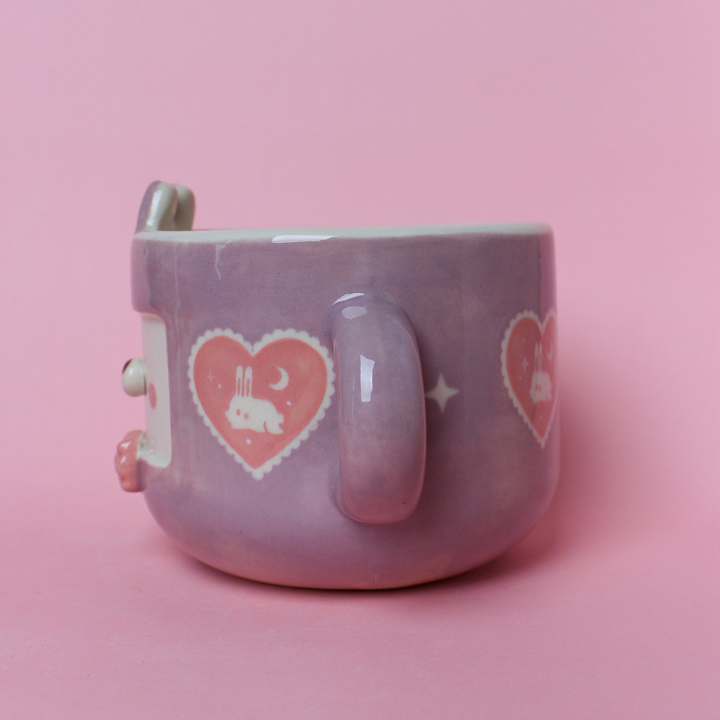 LILAC HEART BUNNY MUG #30