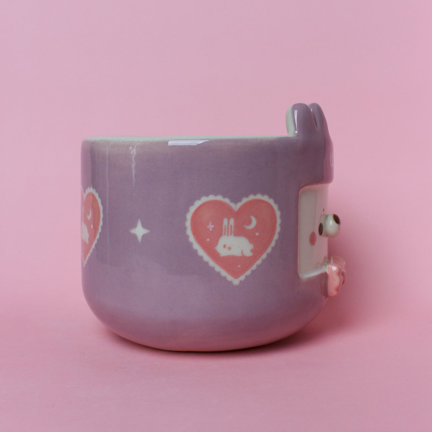 LILAC HEART BUNNY MUG #30