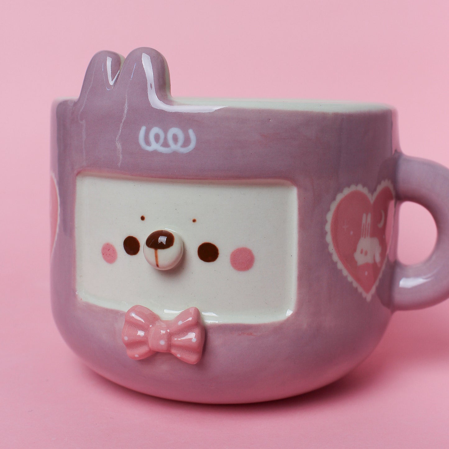 LILAC HEART BUNNY MUG #30