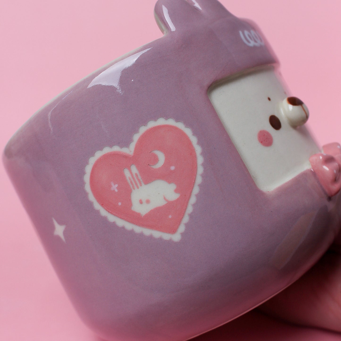 LILAC HEART BUNNY MUG #30