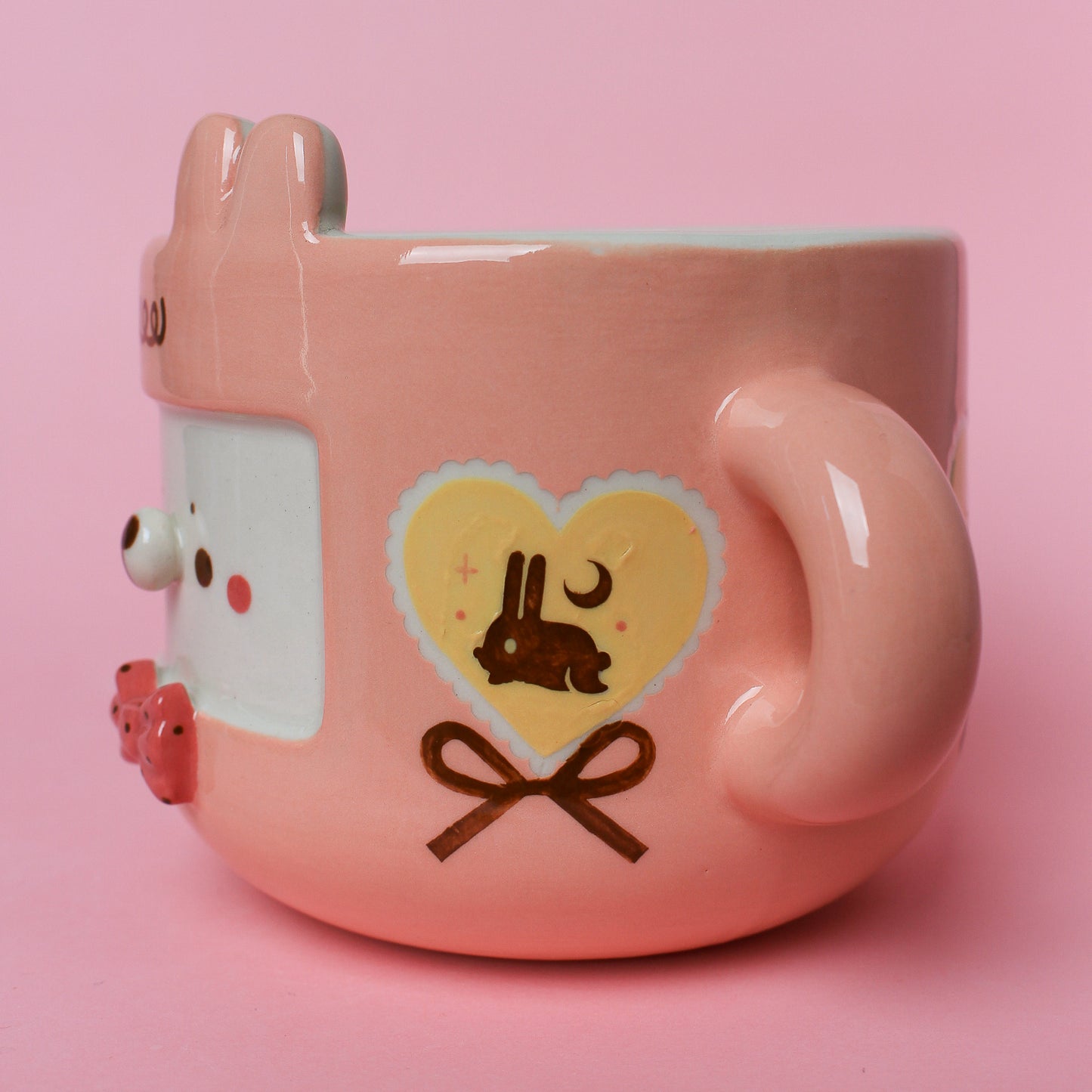 PINK HEART BUNNY MUG #31