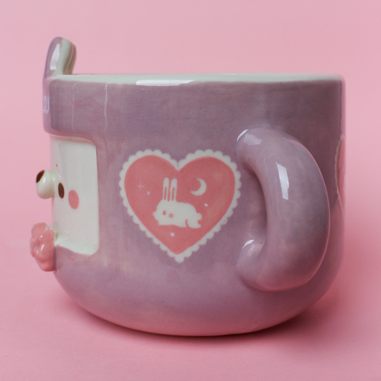 LILAC HEART BUNNY MUG #30