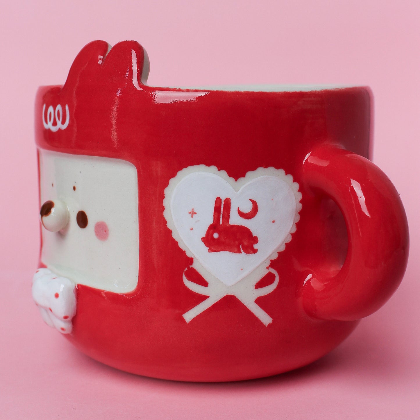 RED HEART BUNNY MUG #29