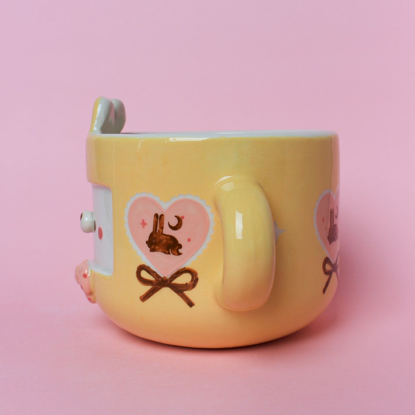 YELLOW HEART BUNNY MUG #32