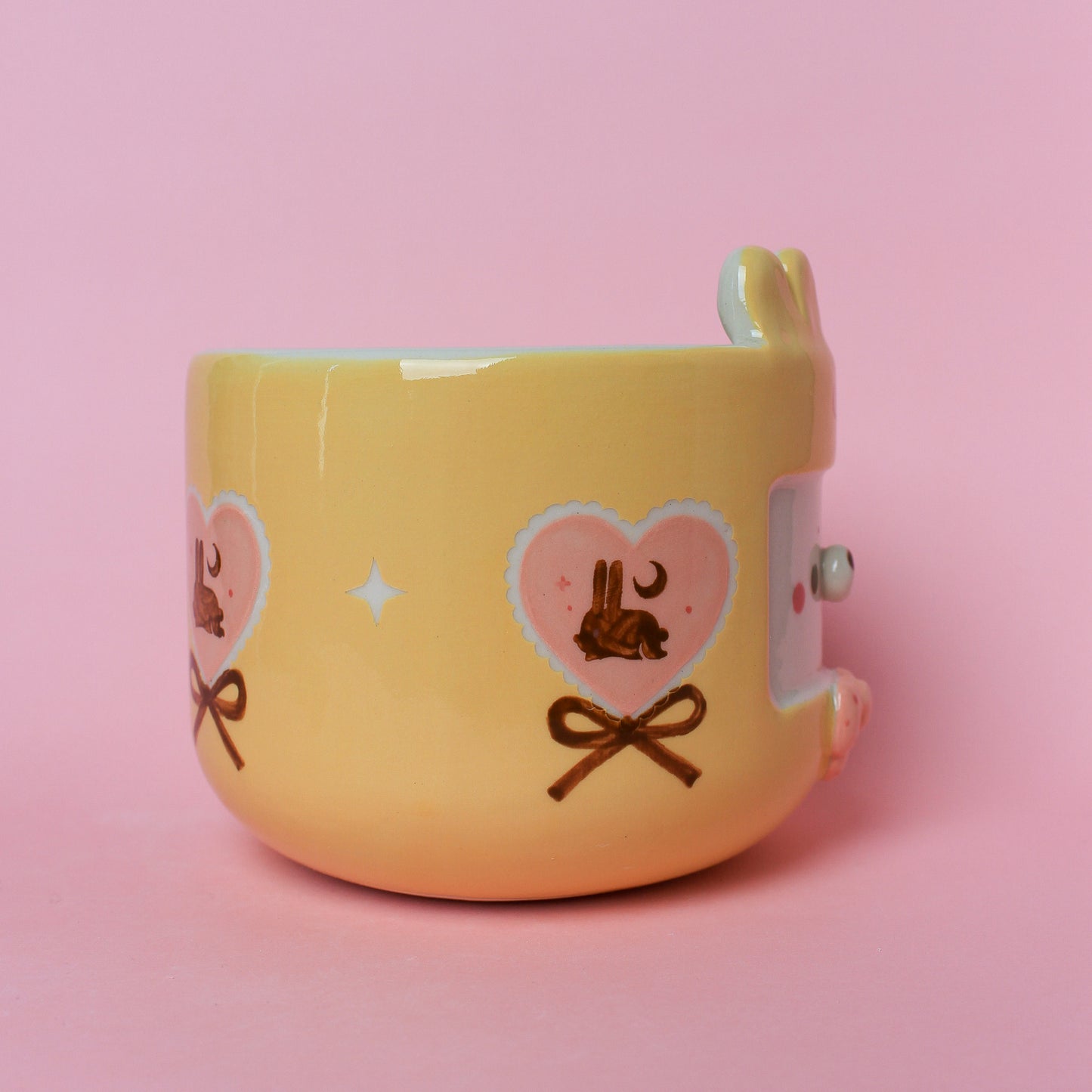 YELLOW HEART BUNNY MUG #32