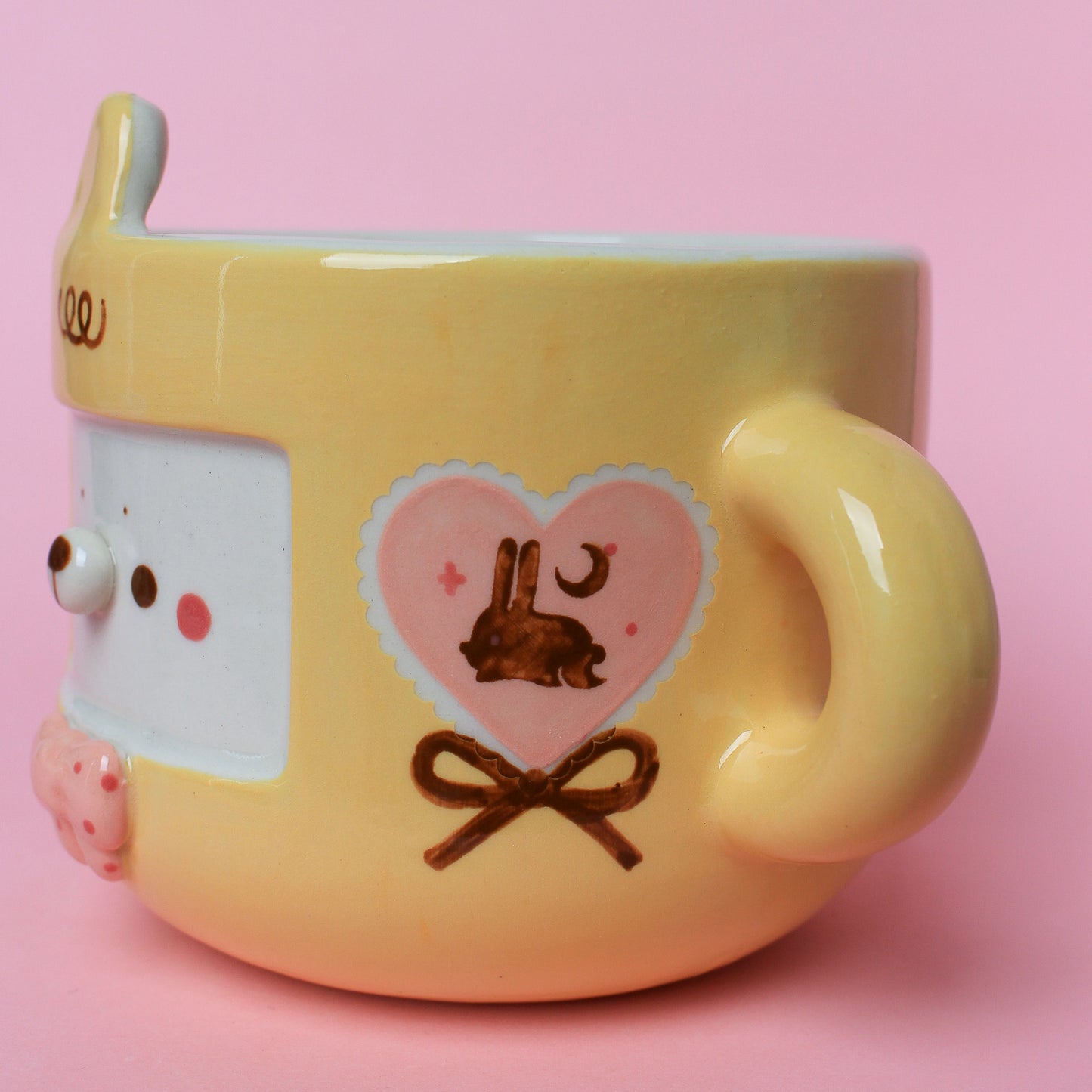 YELLOW HEART BUNNY MUG #32