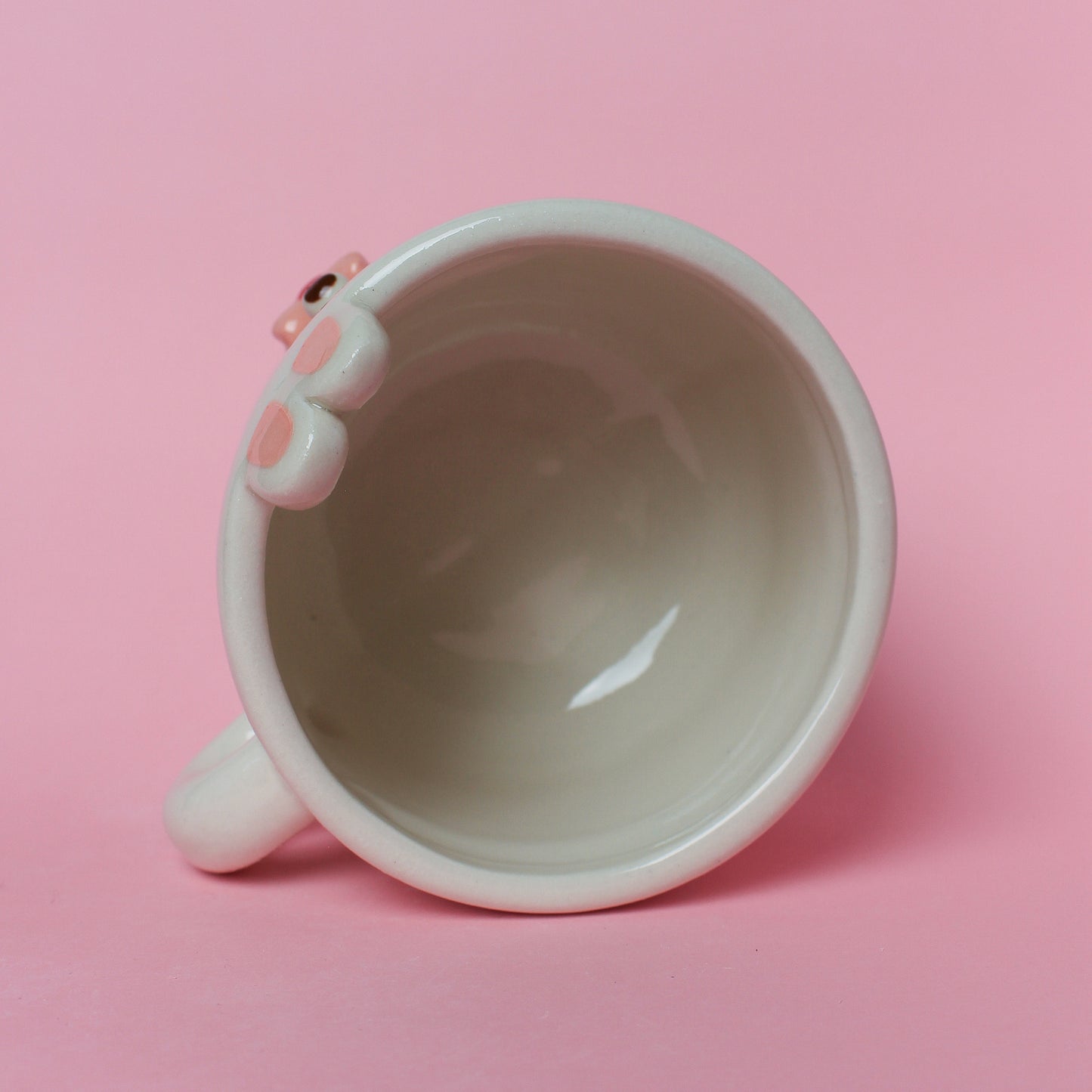 WHITE/PINK BUNNY MUG #34