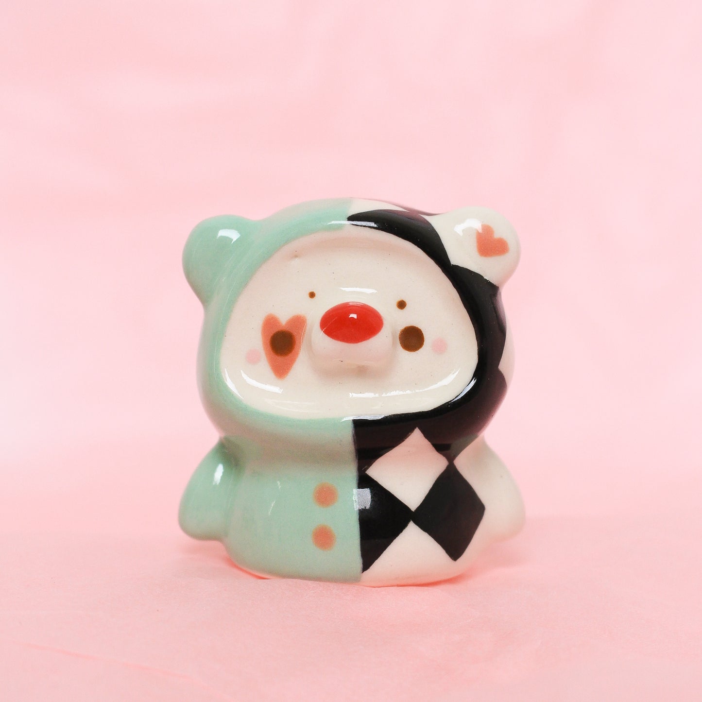 CLOWN PUDI CERAMIC FIGURE