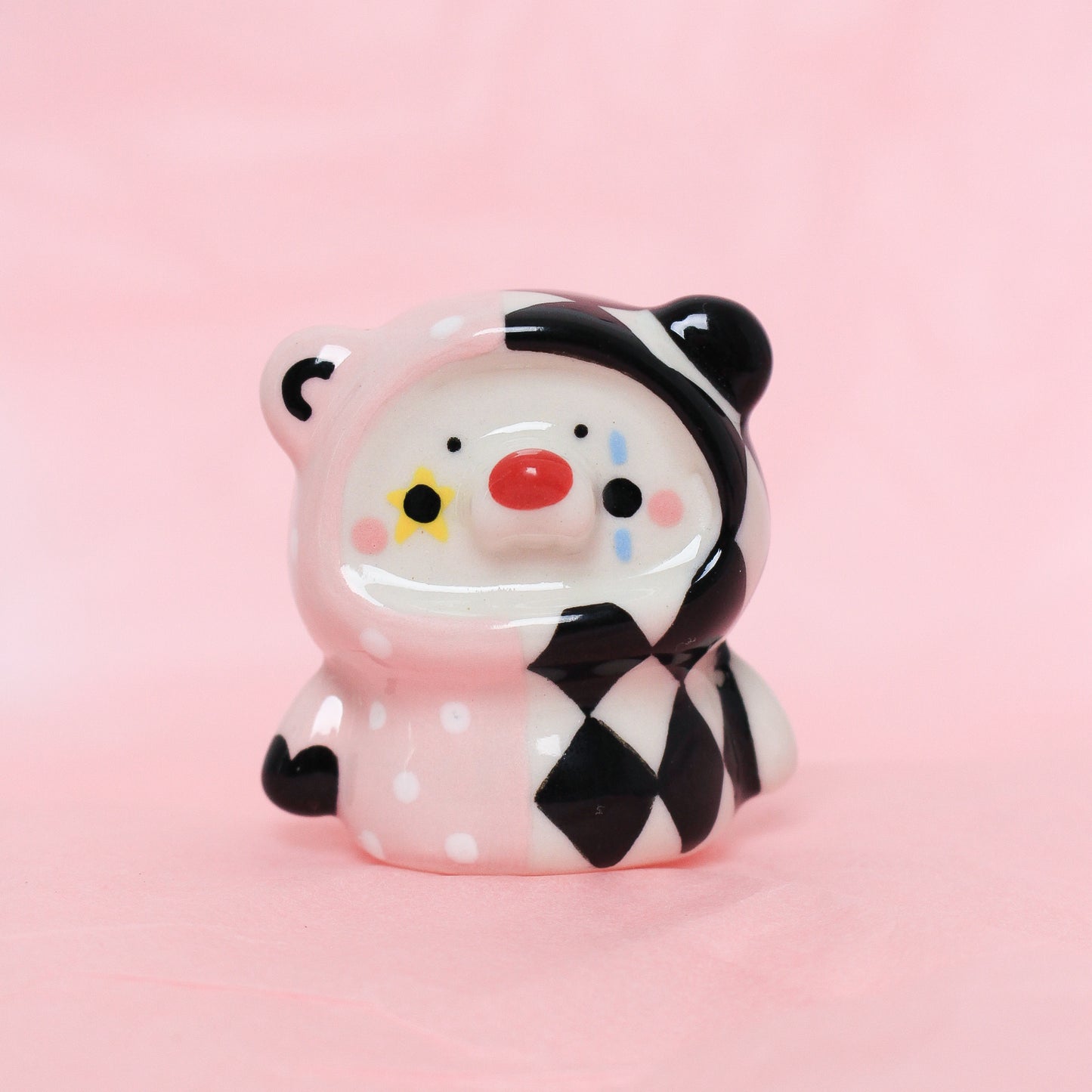 CLOWN PUDI CERAMIC FIGURE