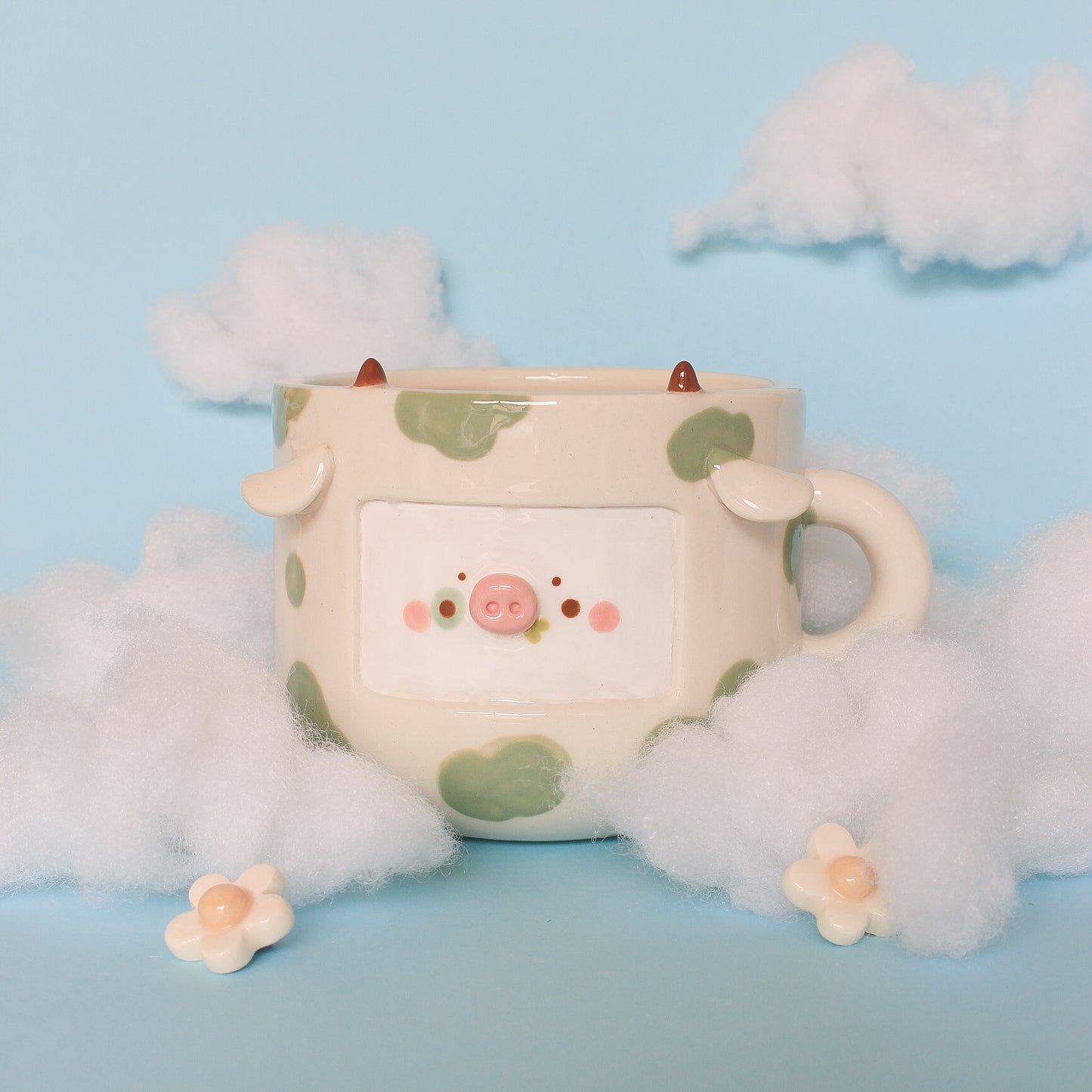 OLIVE COW MUG #24