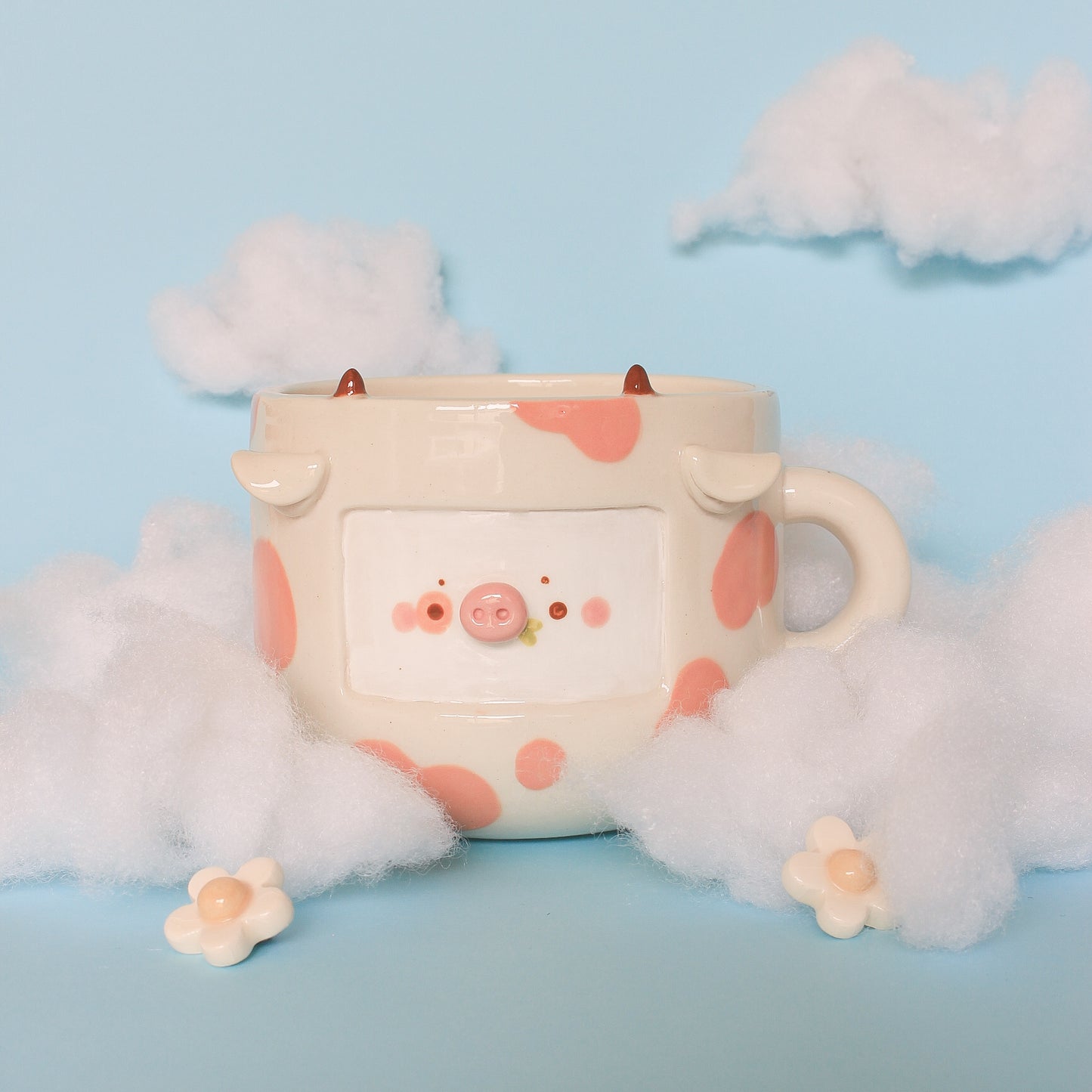 PEACH COW MUG #21