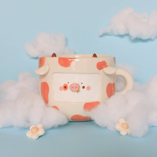 ORANGE COW MUG #7