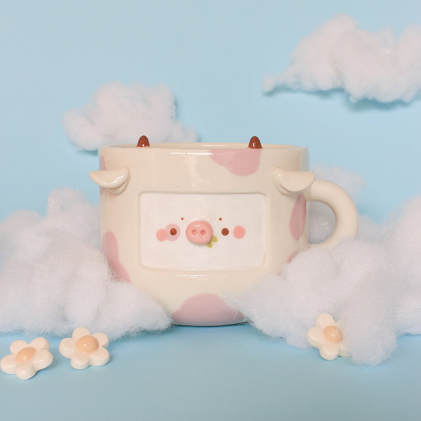 PIGGY PINK COW MUG #6