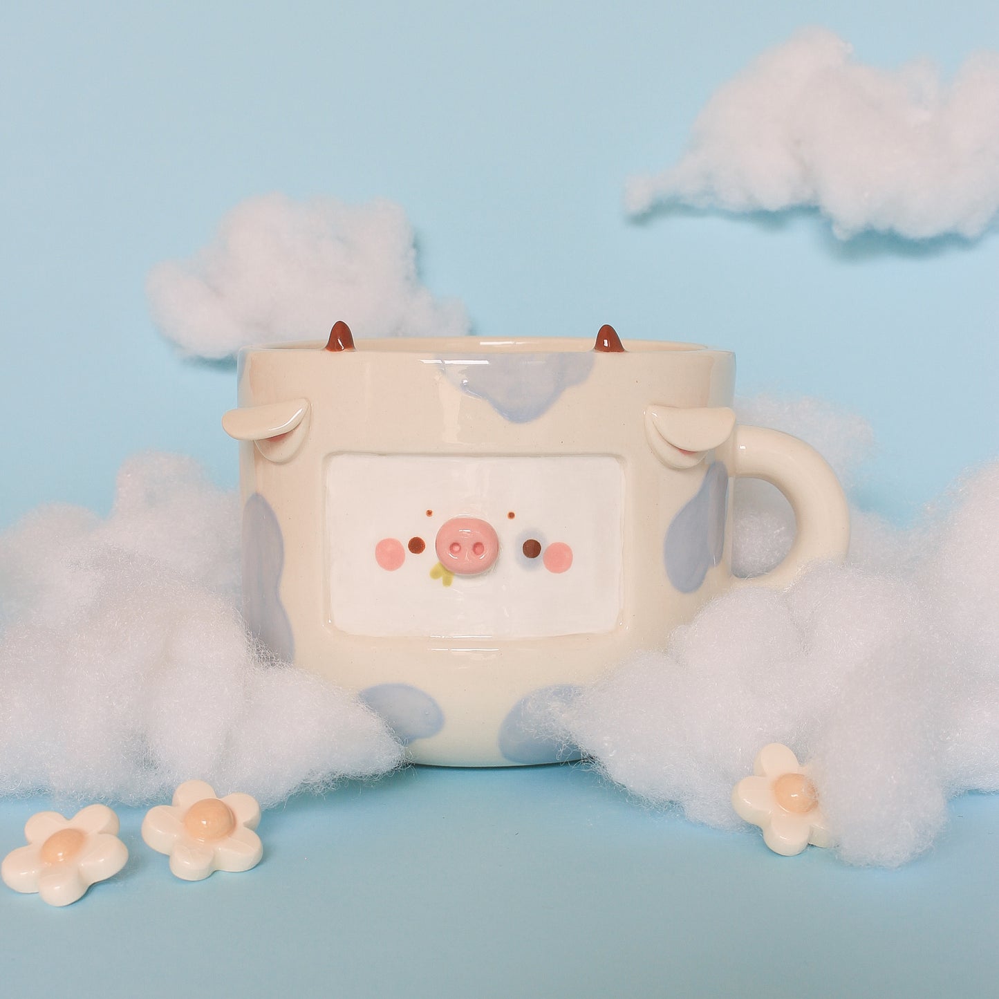 BABY BLUE COW MUG #5