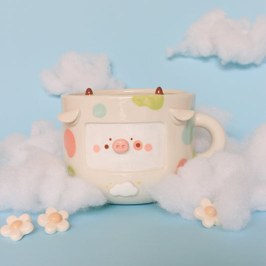 TRIO SPRING COW MUG #27