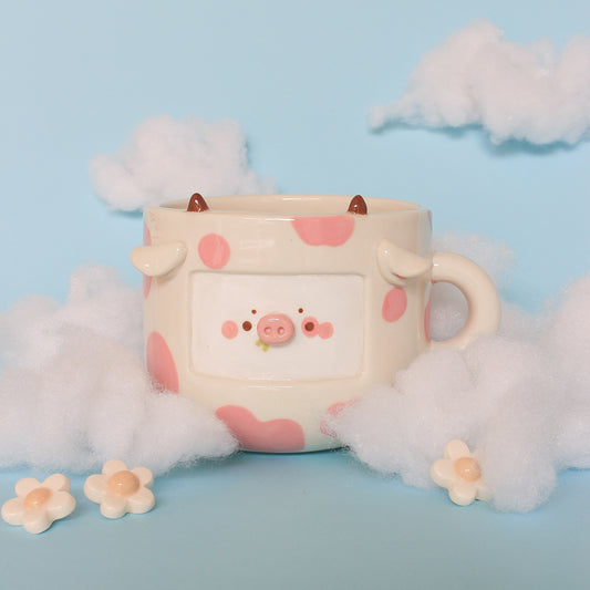 SALMON COW MUG #29