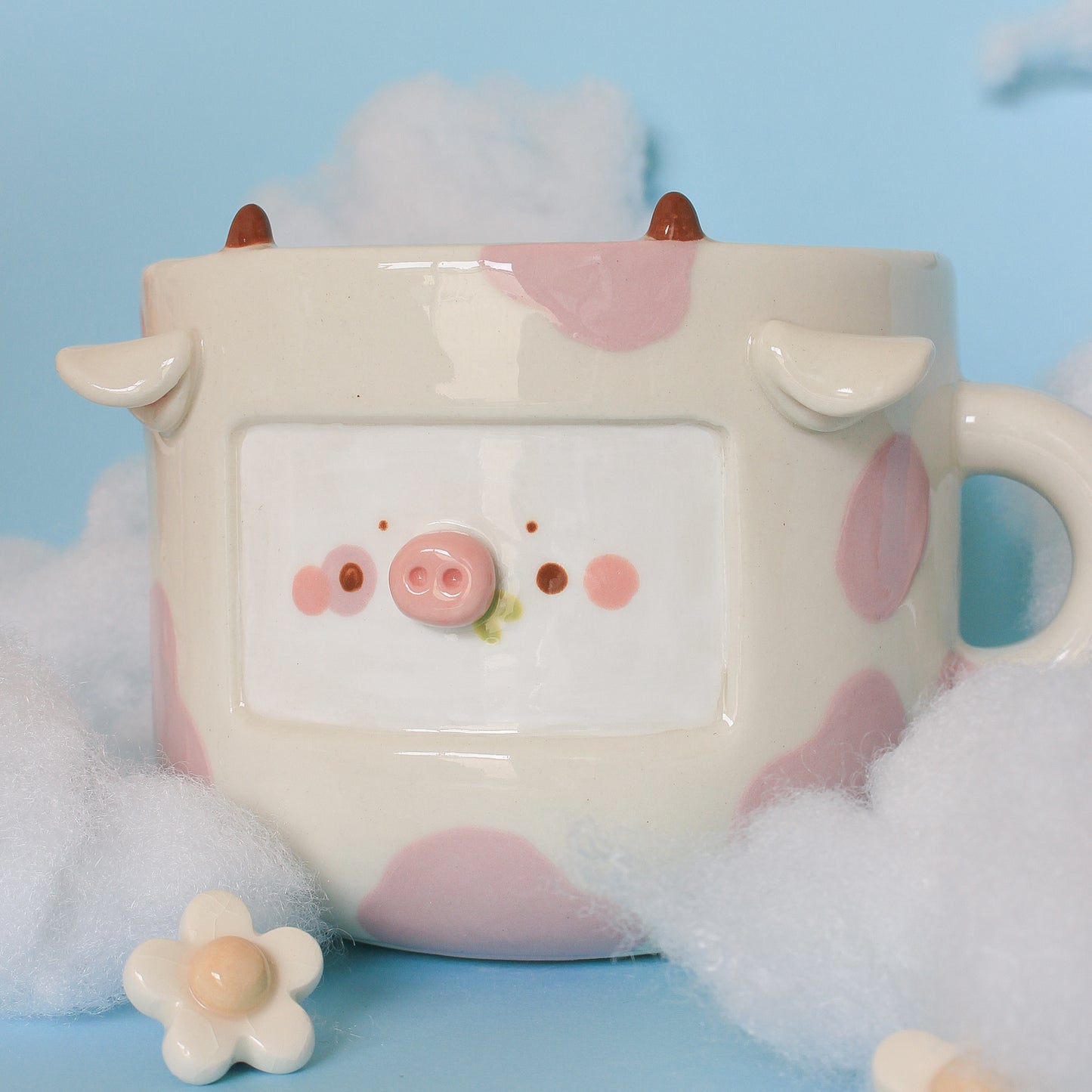 PIGGY PINK COW MUG #6