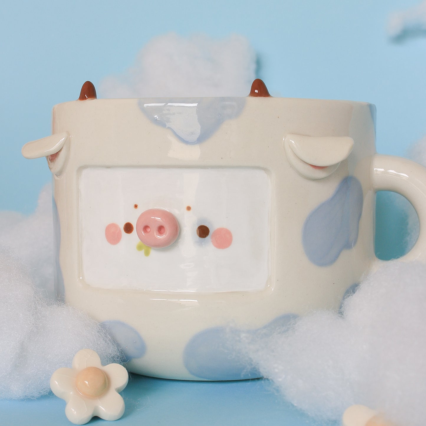 BABY BLUE COW MUG #5