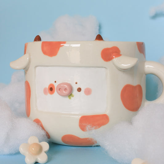 ORANGE COW MUG #7